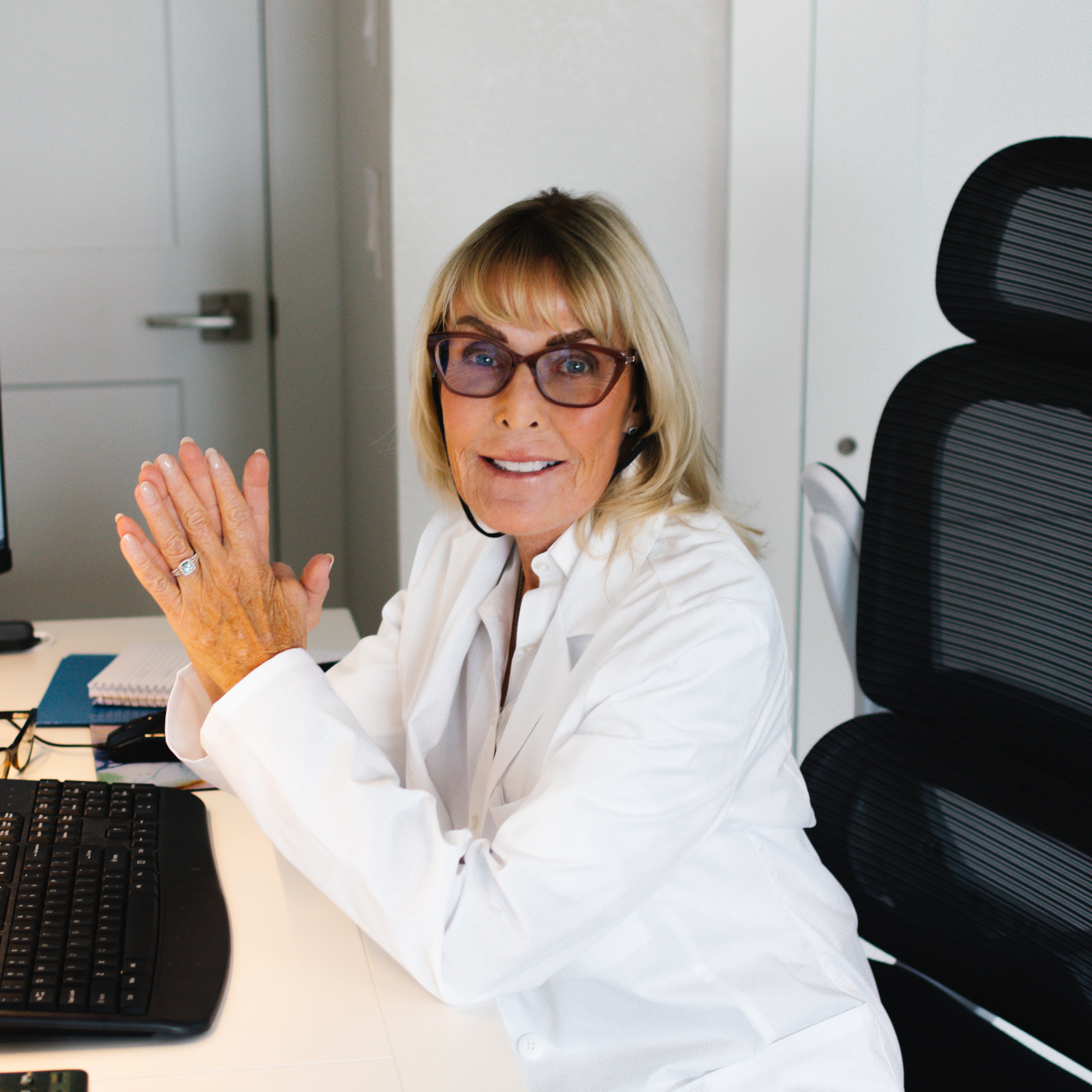 Beverly Heiberger in the lab